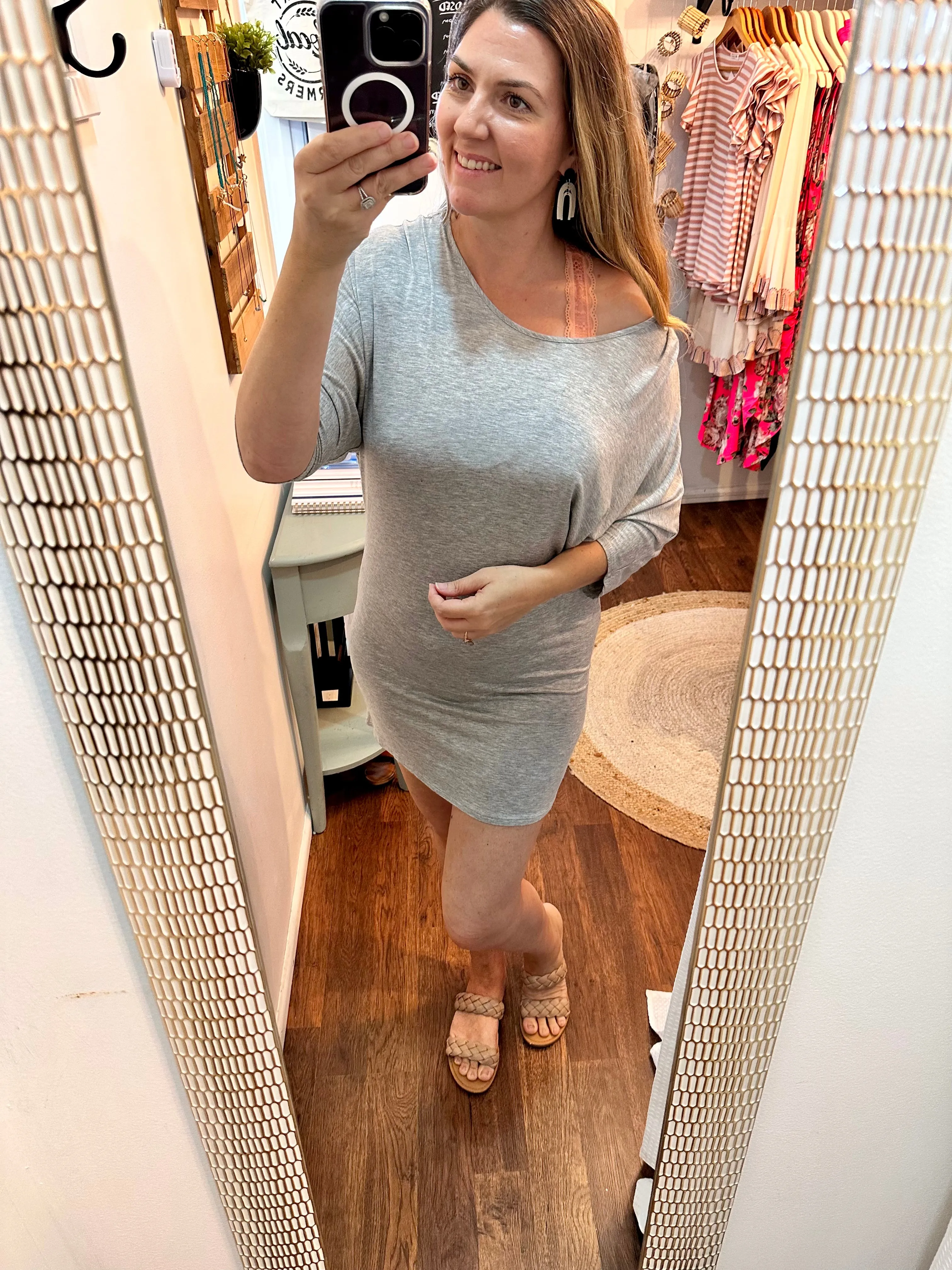 Dolman Pullover Tunic Dress