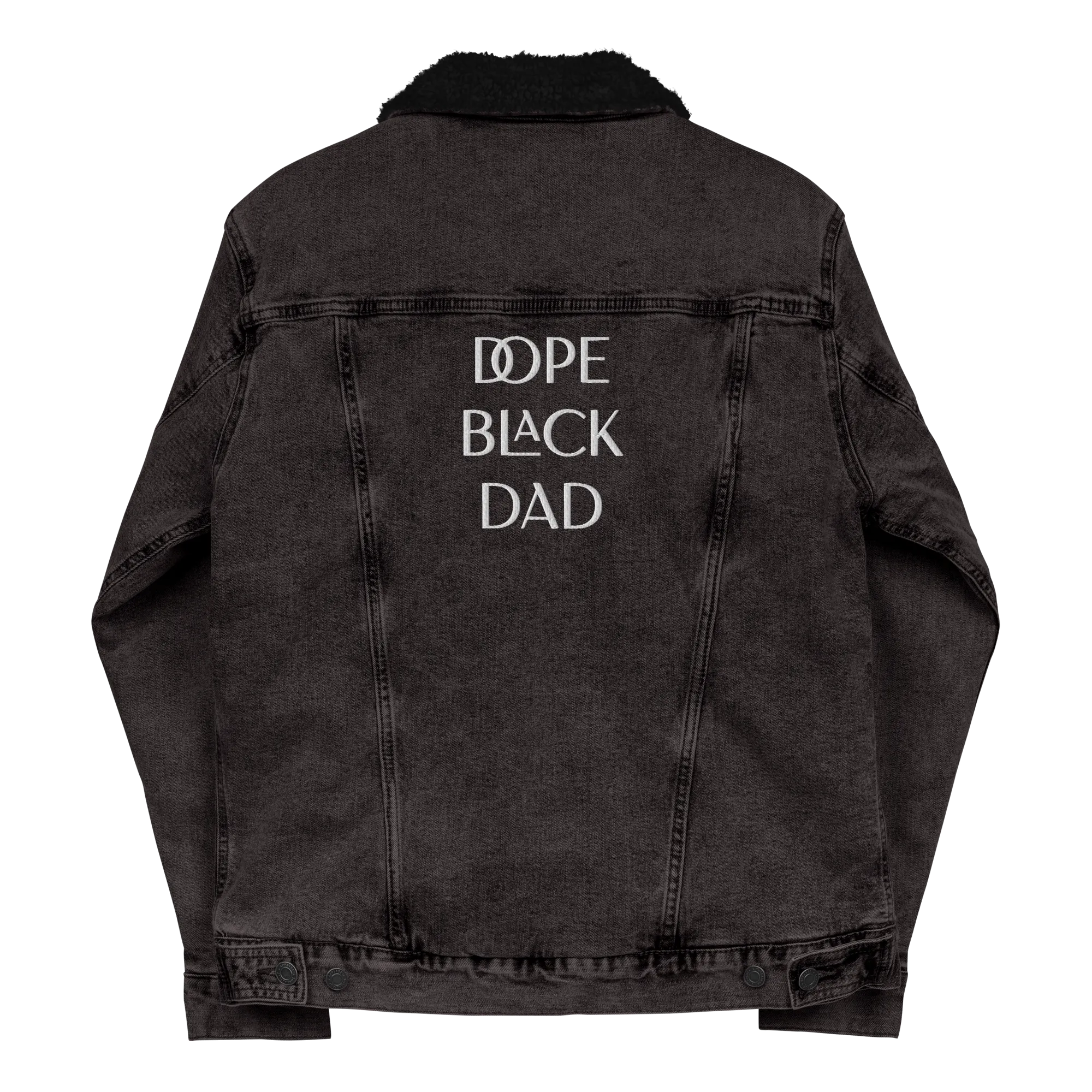 Dope Black Dad Sherpa Denim Jacket