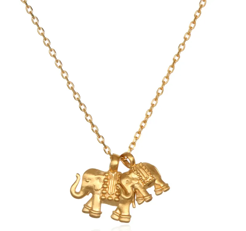 DOUBLE ELEPHANT PENDANT