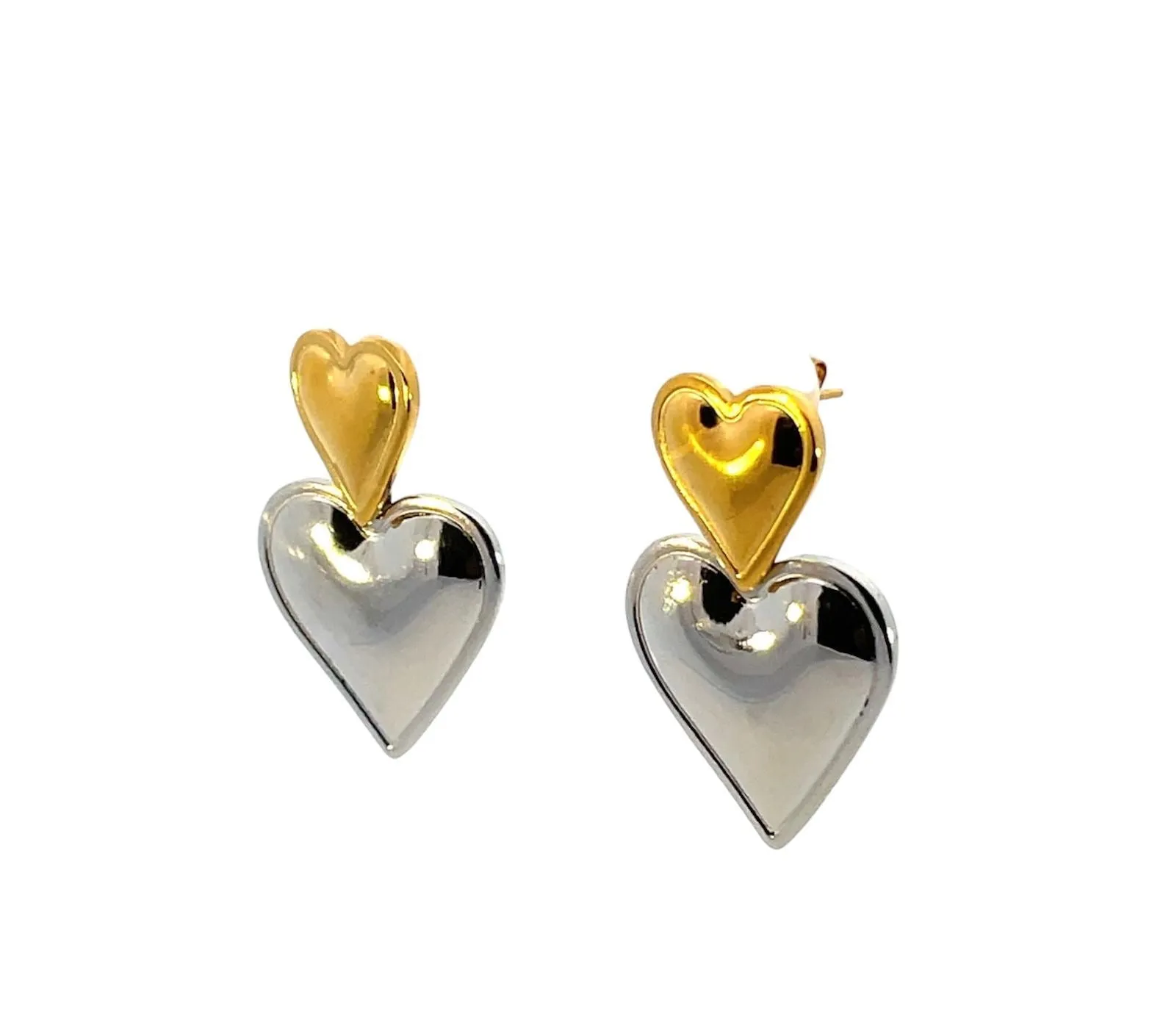 Double Heart Earrings