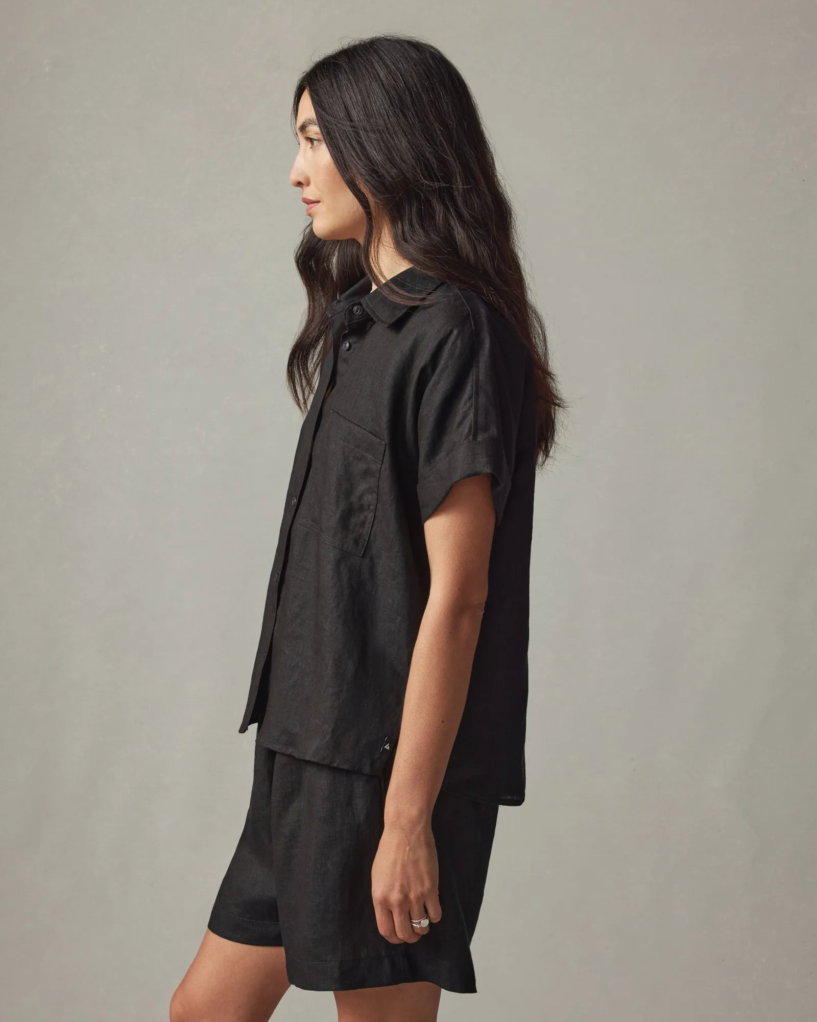 Easy Linen Shirt - Meteorite