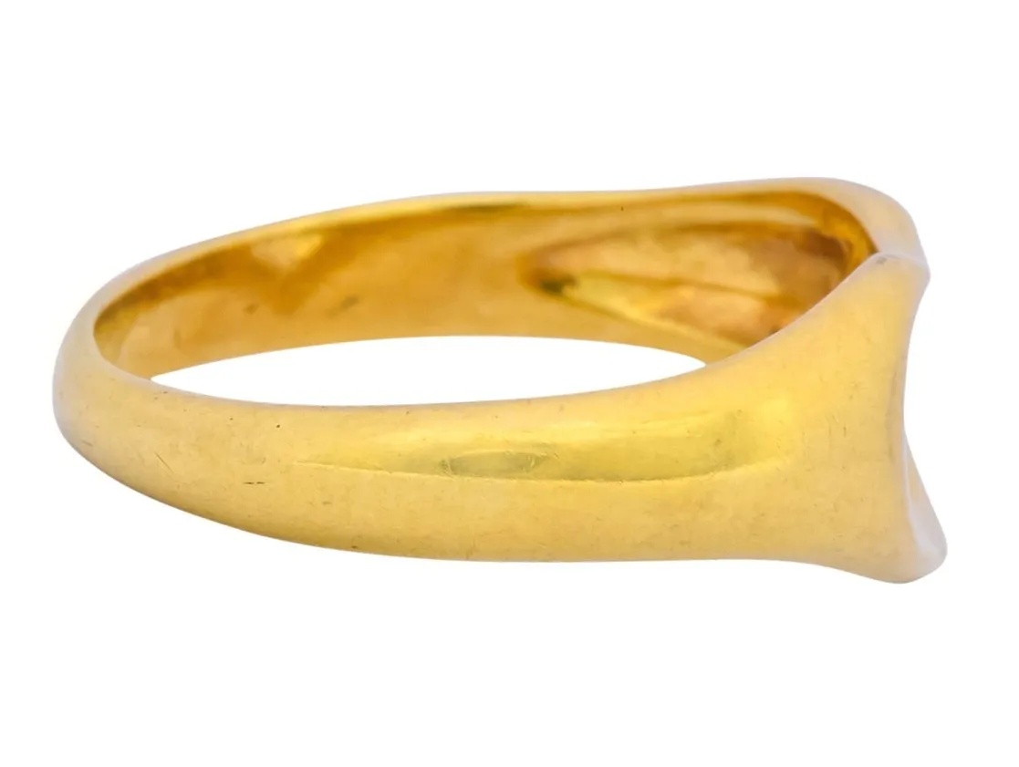 Elsa Peretti Tiffany & Co. 18 Karat Gold Open Heart Band Ring