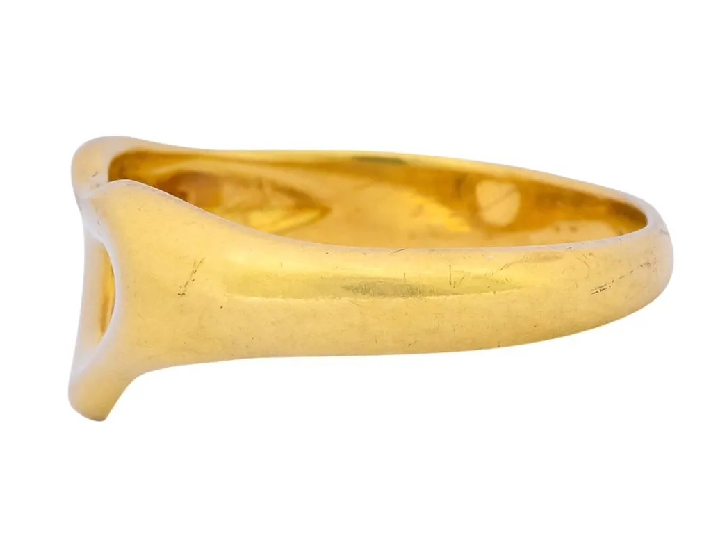 Elsa Peretti Tiffany & Co. 18 Karat Gold Open Heart Band Ring