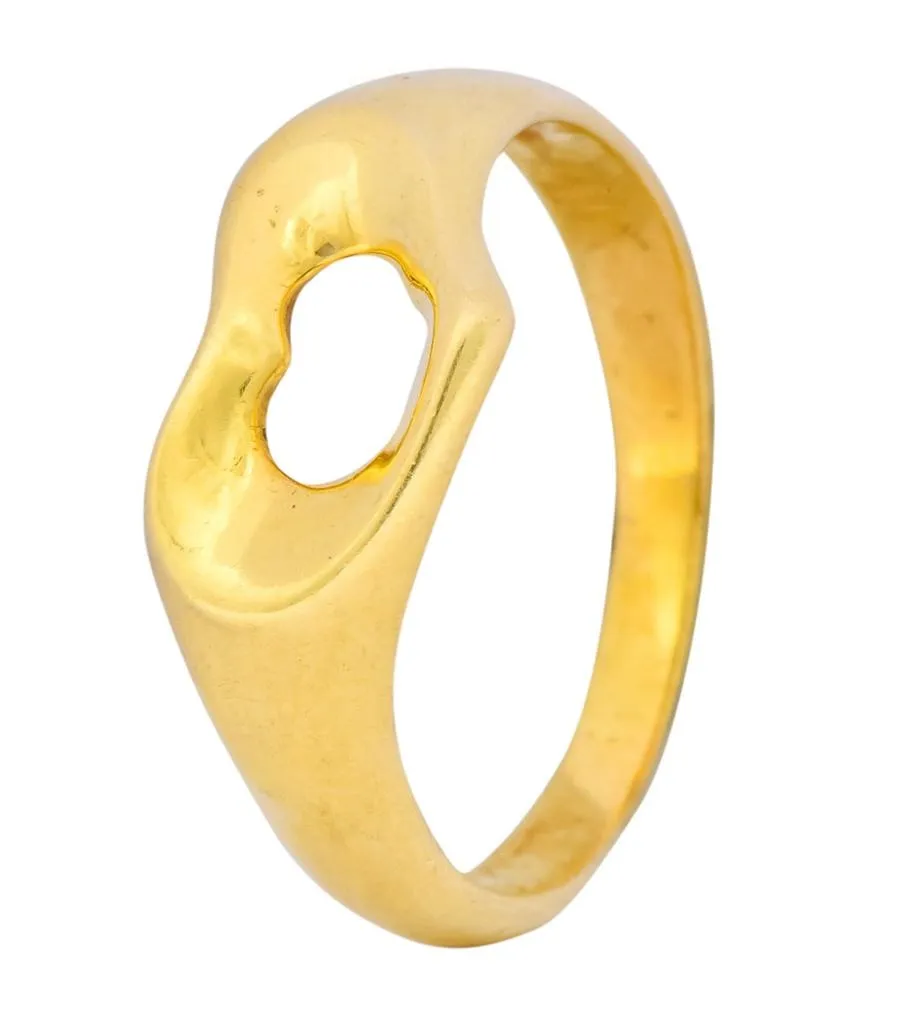 Elsa Peretti Tiffany & Co. 18 Karat Gold Open Heart Band Ring