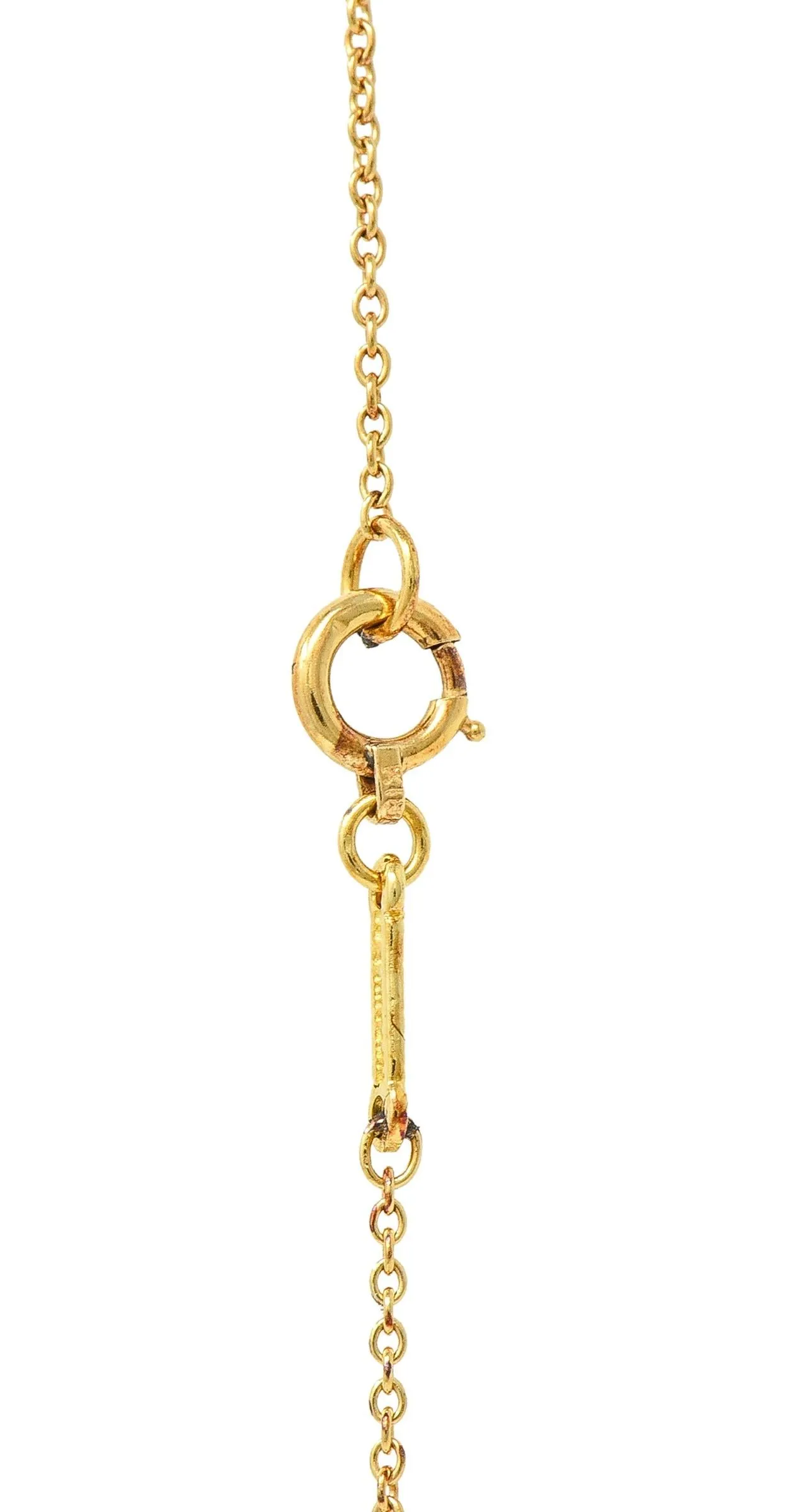 Elsa Peretti Tiffany & Co. 18 Karat Yellow Gold Madonna Pendant Necklace