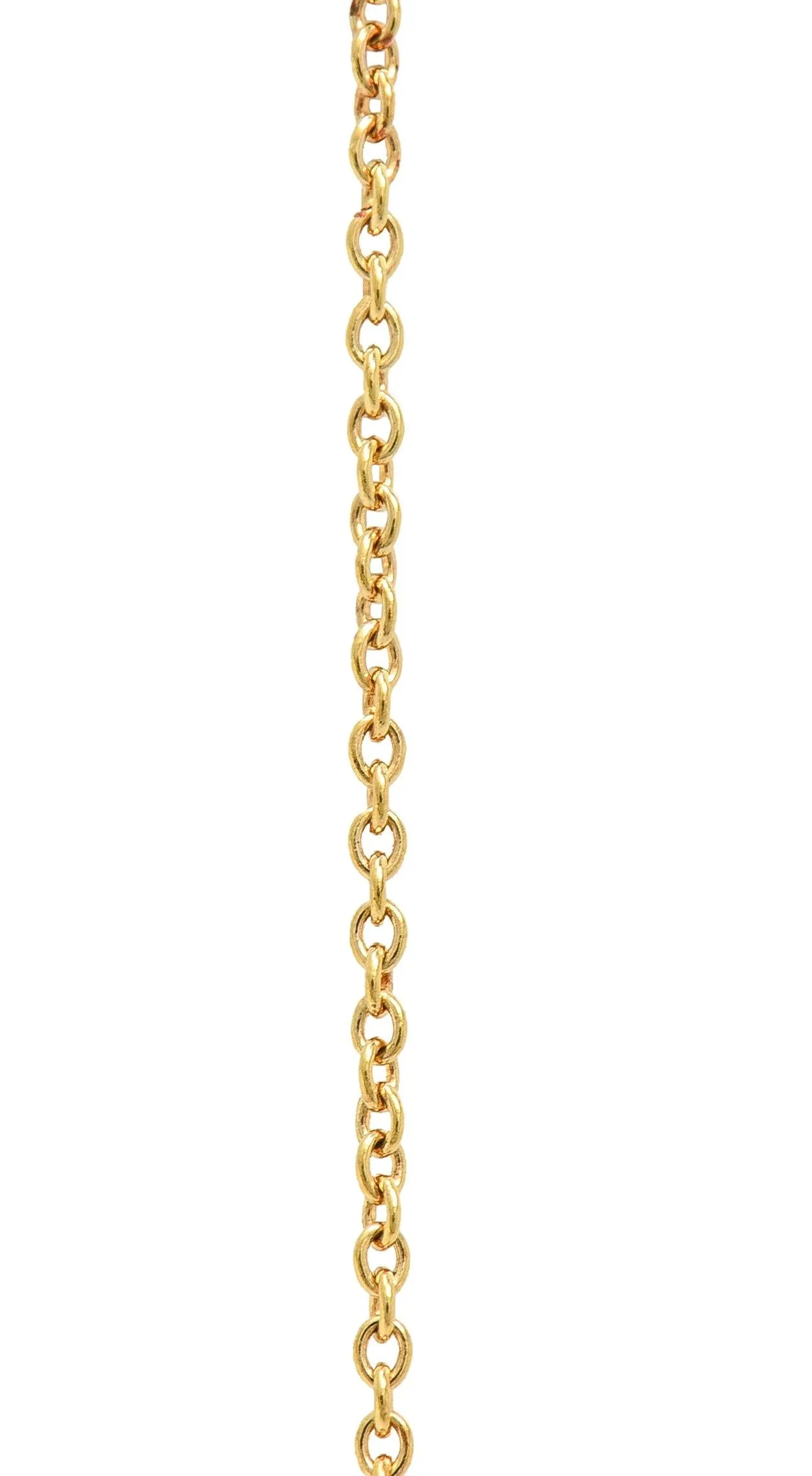 Elsa Peretti Tiffany & Co. 18 Karat Yellow Gold Madonna Pendant Necklace