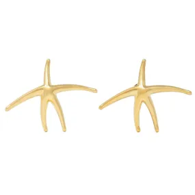 Elsa Peretti Tiffany & Co. 18 Karat Yellow Gold Vintage Starfish Earrings