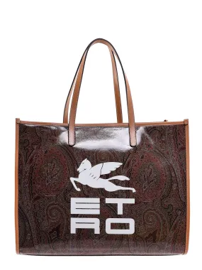 Etro Logo Printed Tote Bag