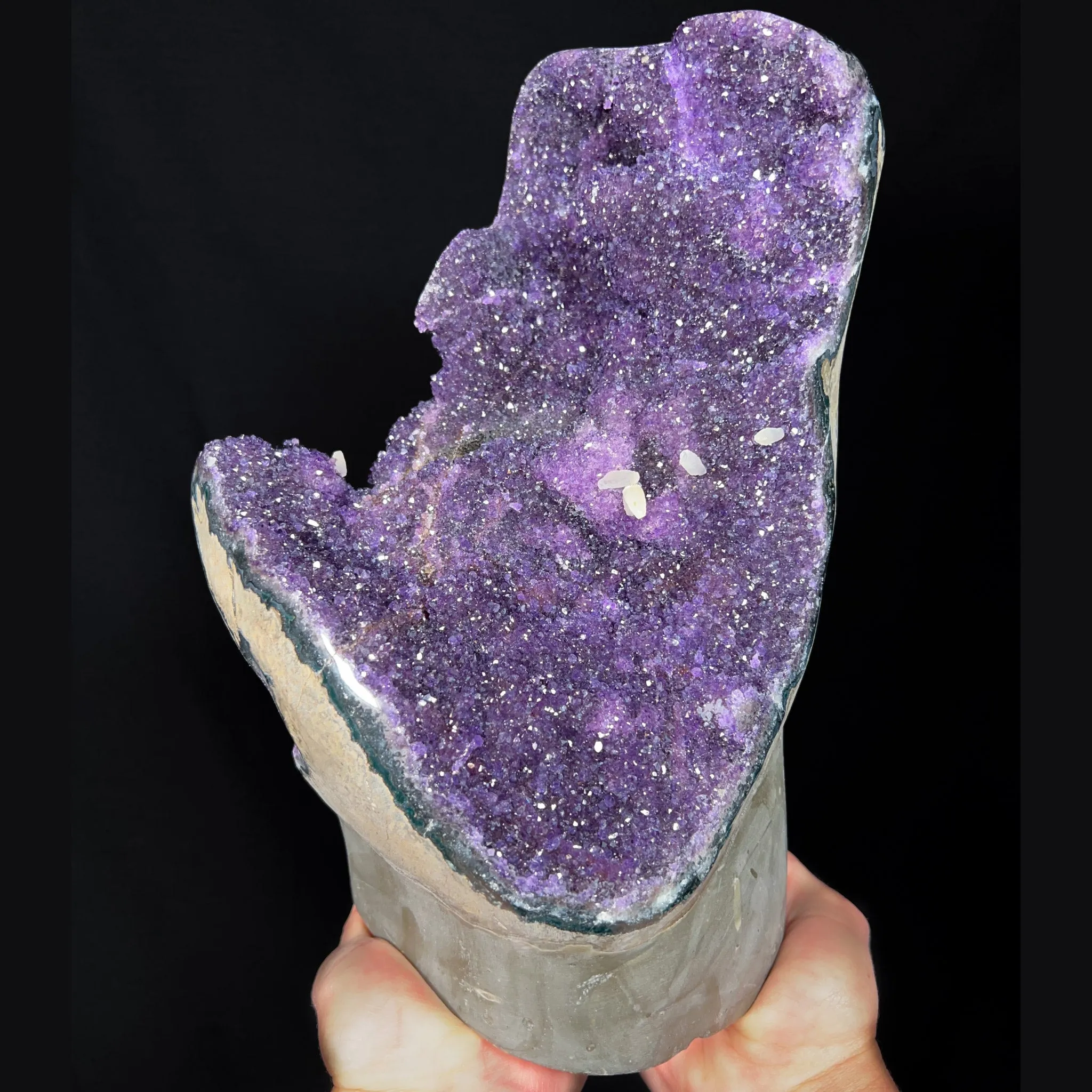 Extra Large Amethyst and Calcite Geode