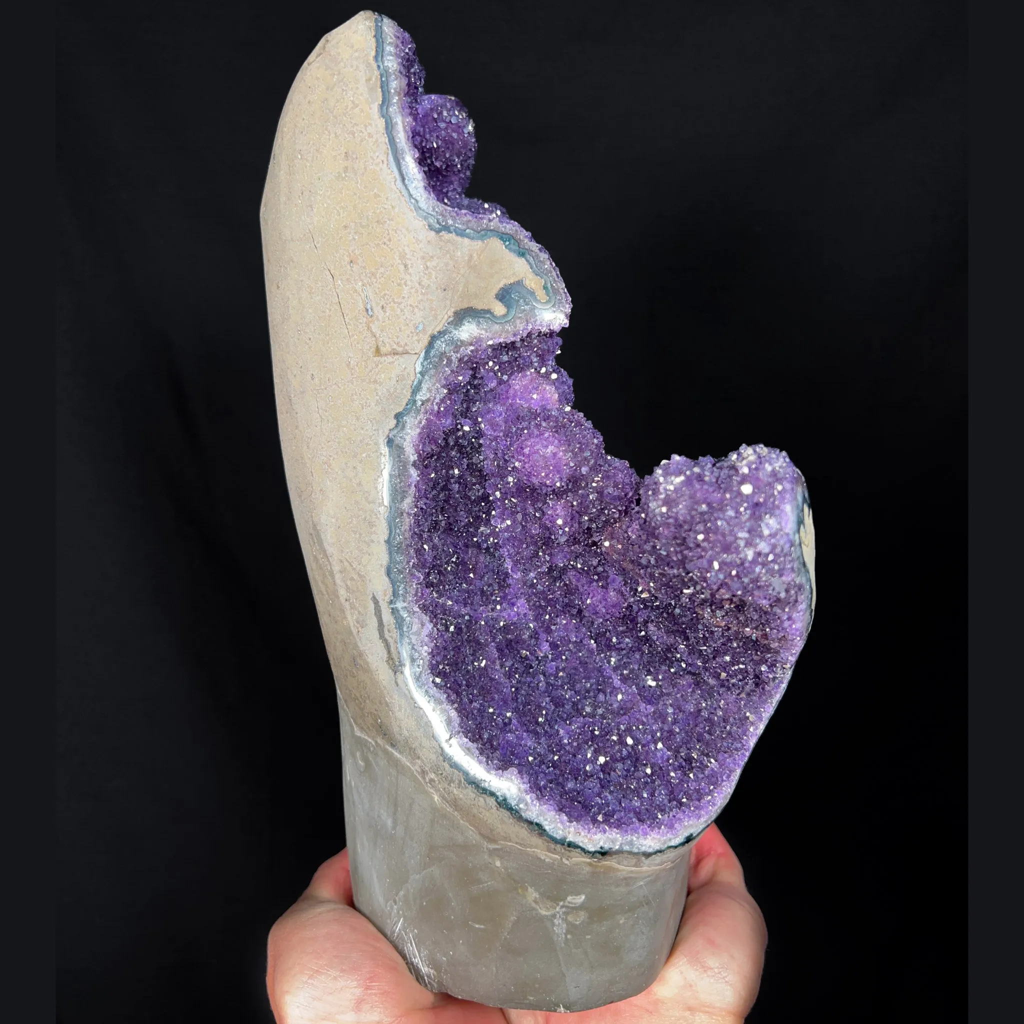 Extra Large Amethyst and Calcite Geode