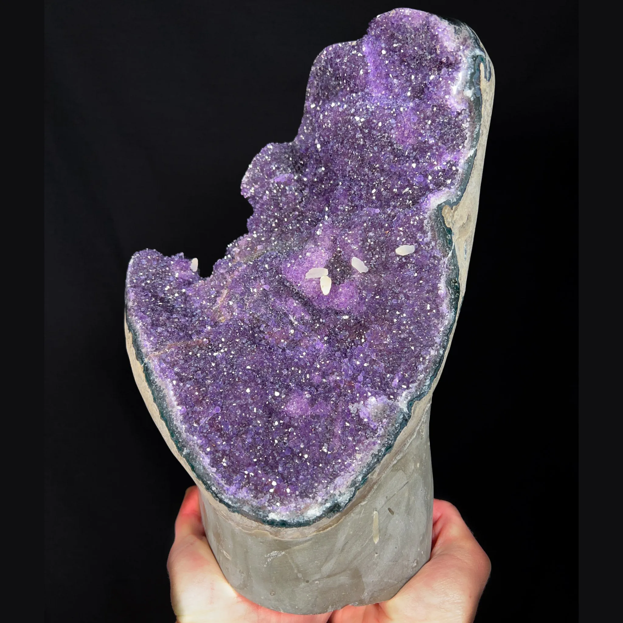 Extra Large Amethyst and Calcite Geode