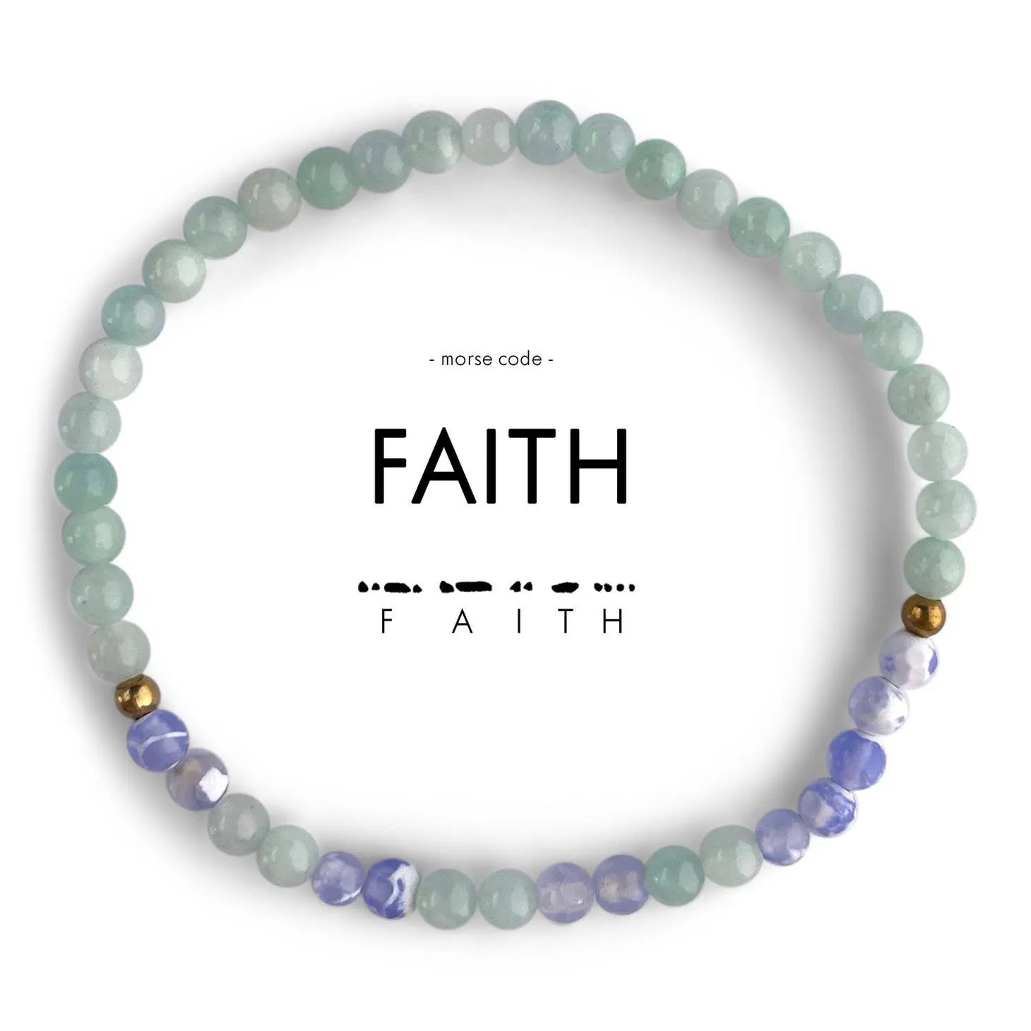 Faith Morse Code Bracelet