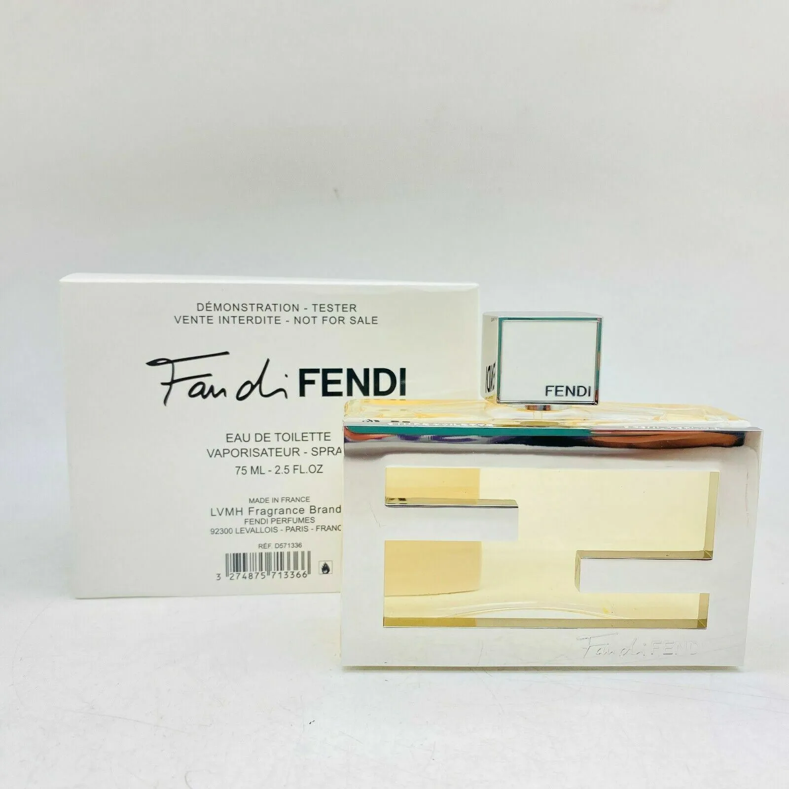 Fendi Fan di Fendi EDT 2.5 oz 75 ml Women TESTER in a White Box