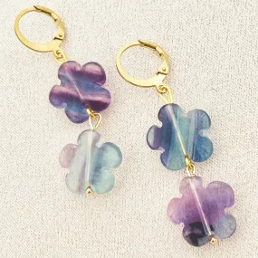 Fleur de Fluorite Earrings