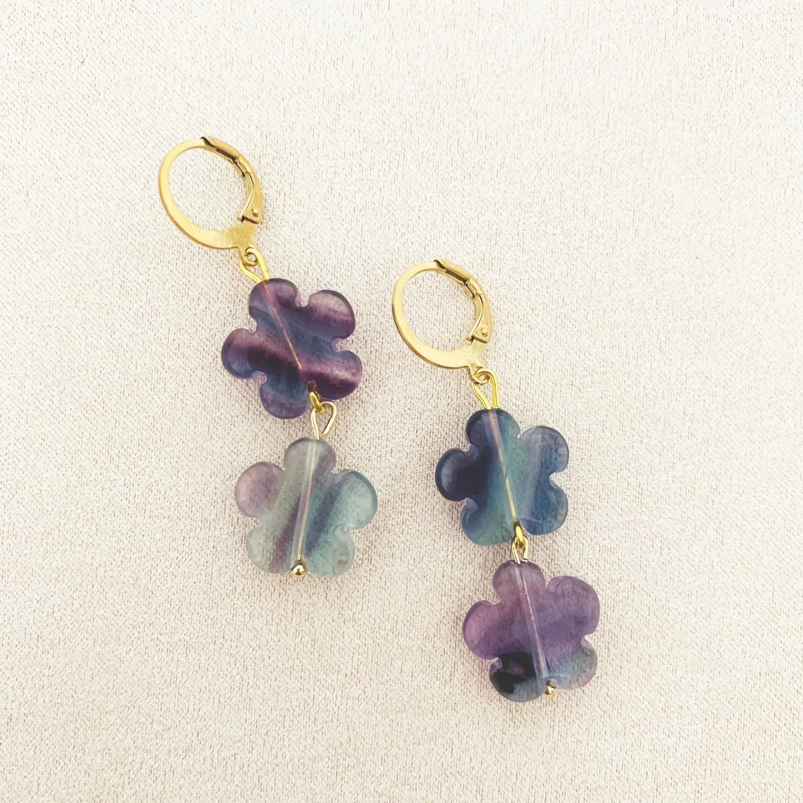 Fleur de Fluorite Earrings