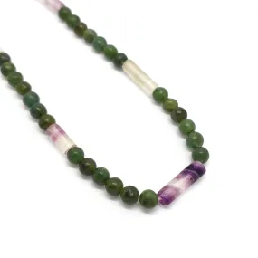 Fluorite & Serpentine Necklace