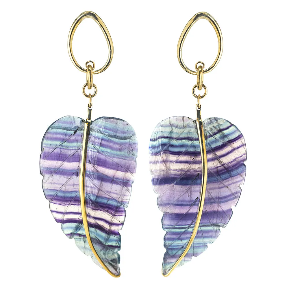 Fluorite Leaves Hangers