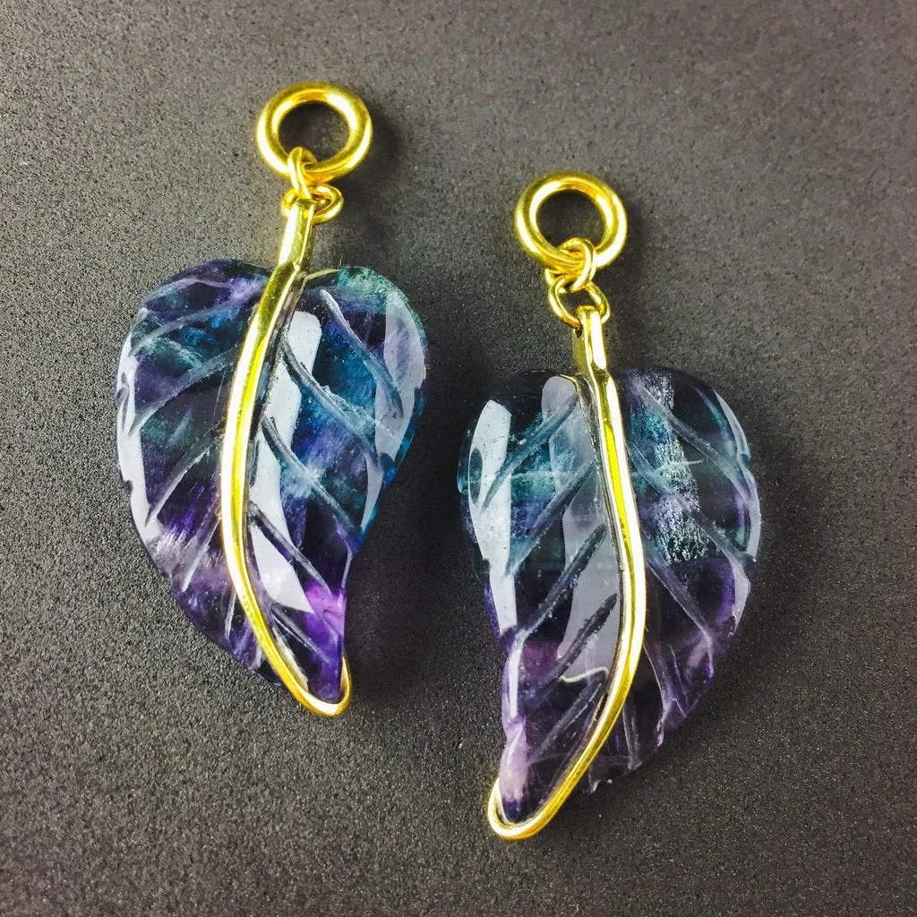 Fluorite Leaves Hangers