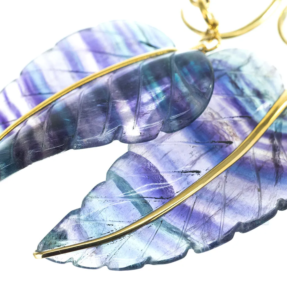 Fluorite Leaves Hangers