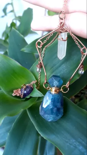 Fluorite Perfume Pendant