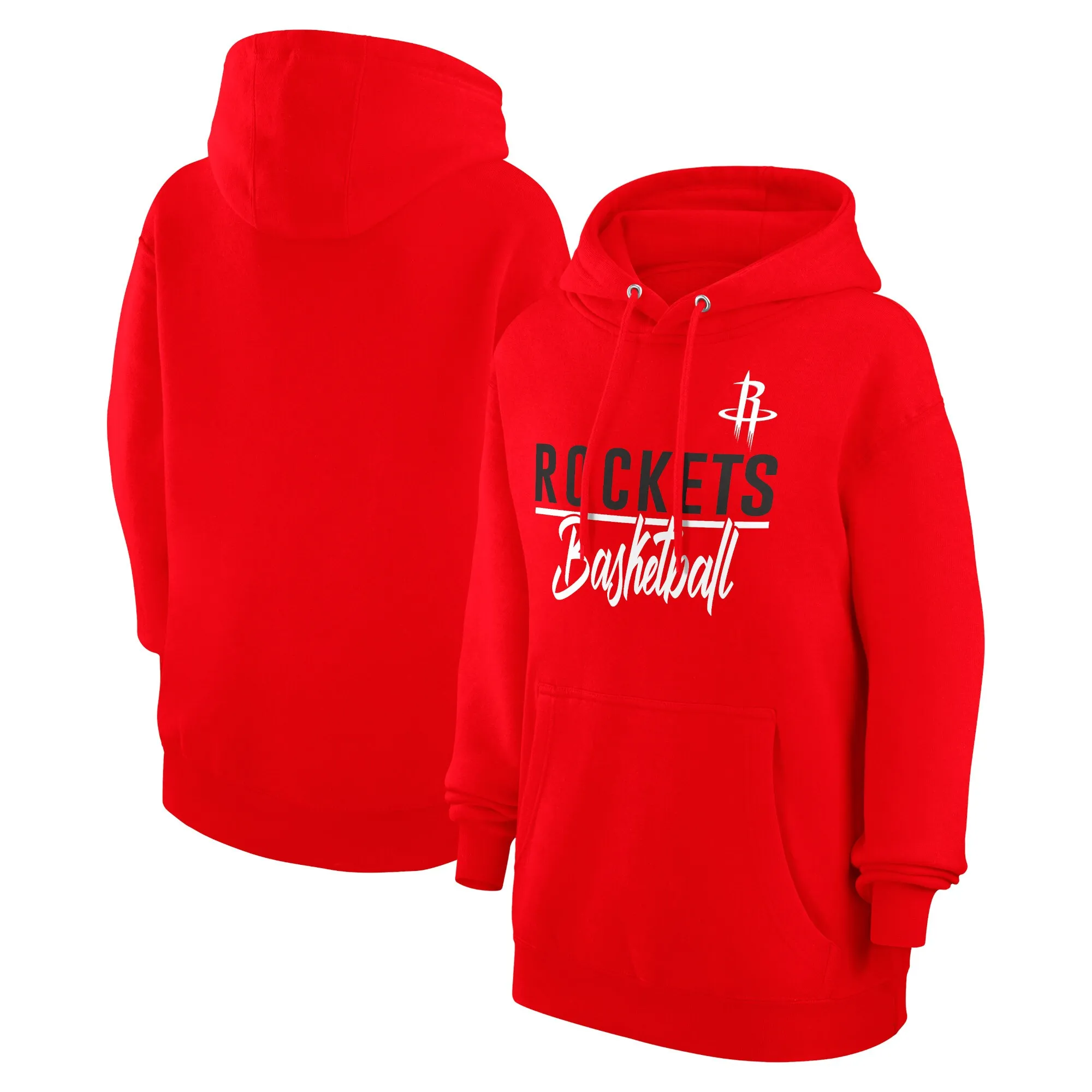 G-III 4Her by Carl Banks Houston Rockets Women's Red Graphics Fleece Pullover Hoodie