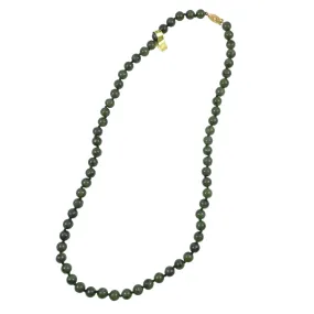 Green Jade Necklace 8mm 18 & 24 Inches