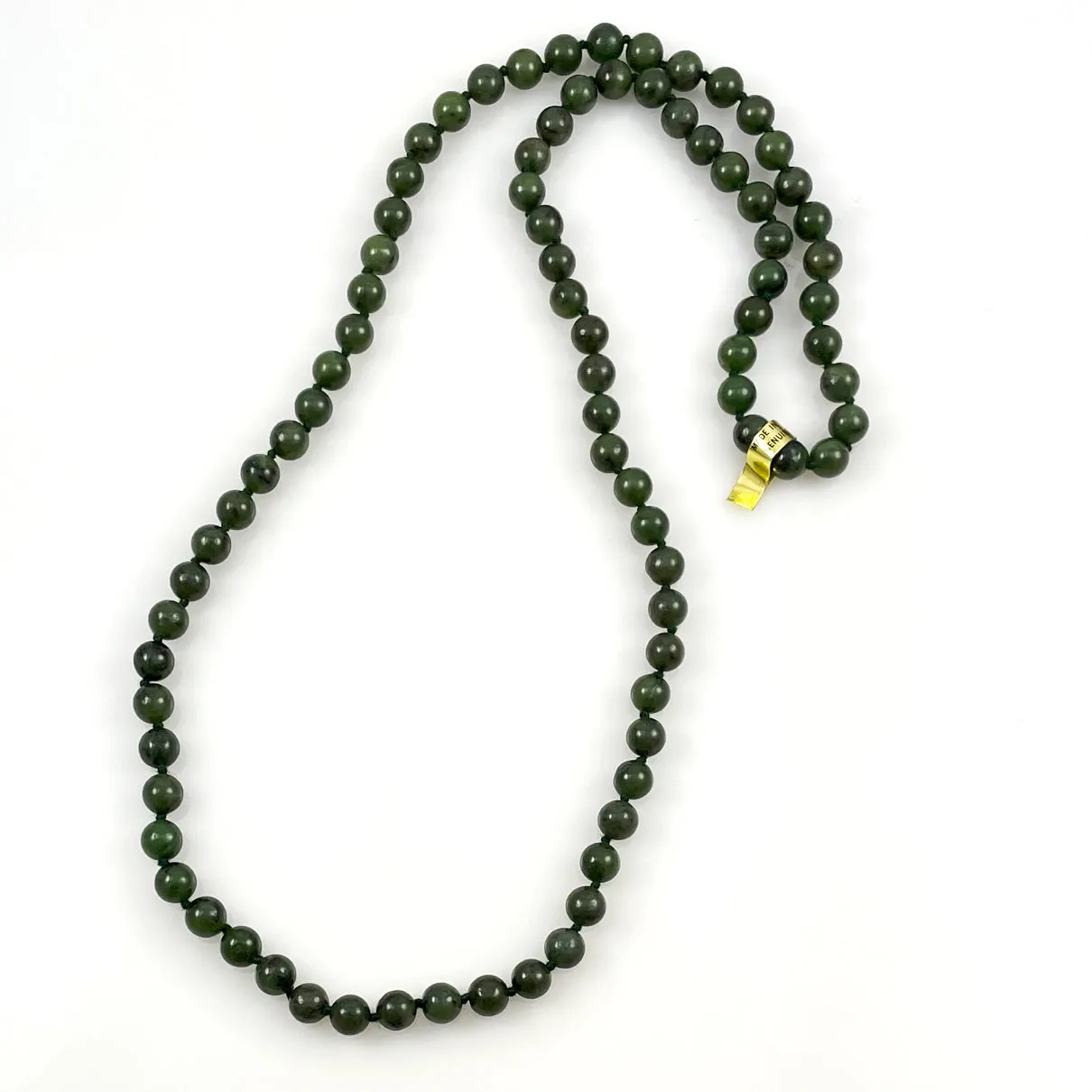 Green Jade Necklace 8mm 30 Inches