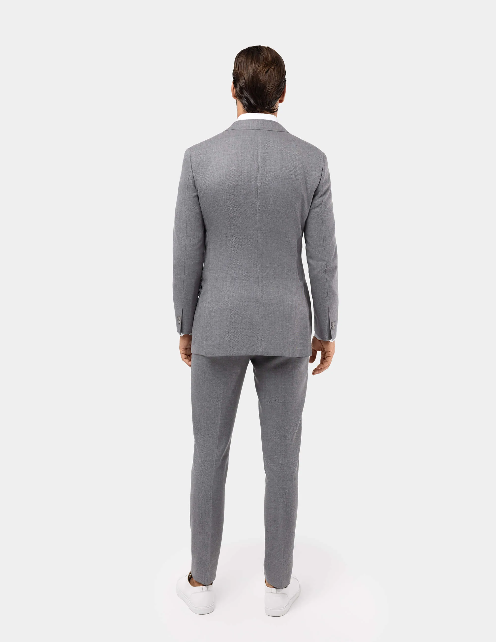 Grey Double Breasted Suit