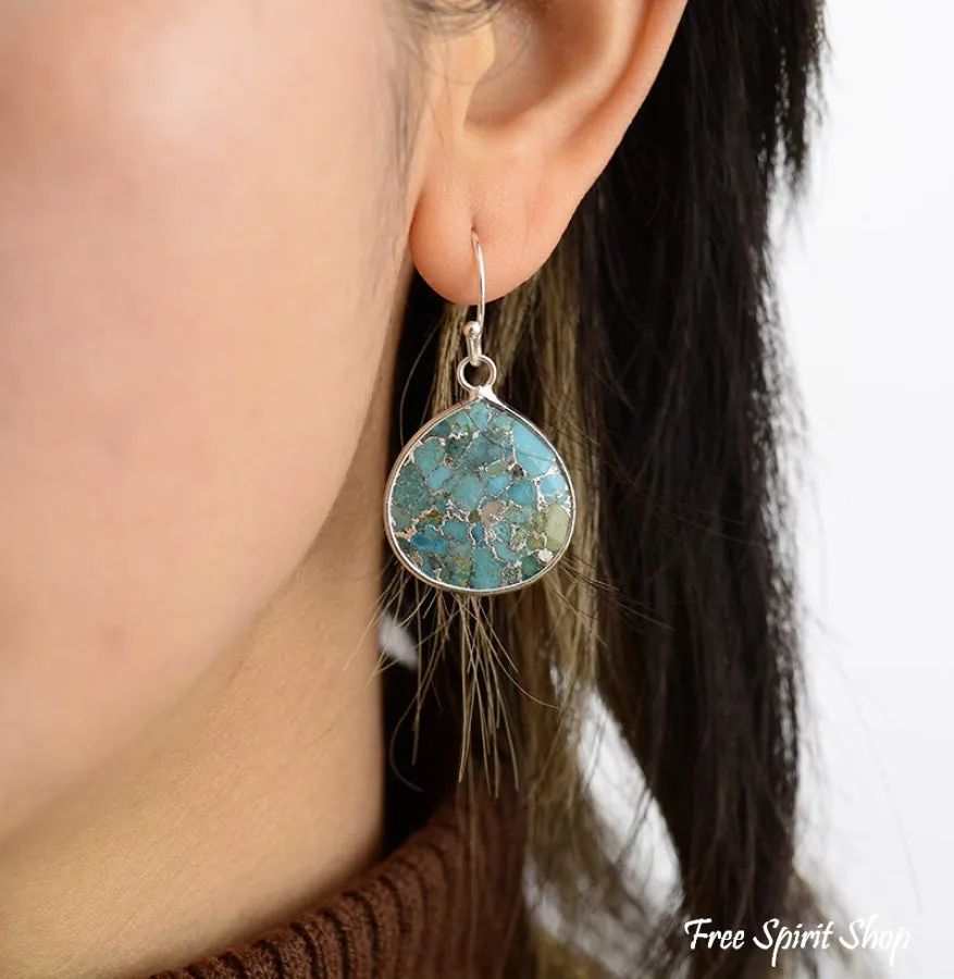 Handmade Turquoise Jasper Earrings