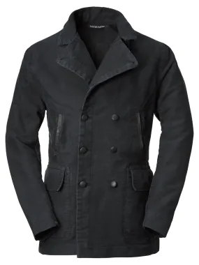 Hannes Roether Men's Jacket Double Breasted, Black | Manufactum