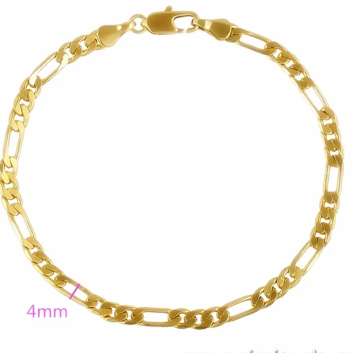 Initial Charm Gold Anklet Bracelet