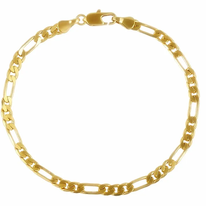 Initial Charm Gold Anklet Bracelet