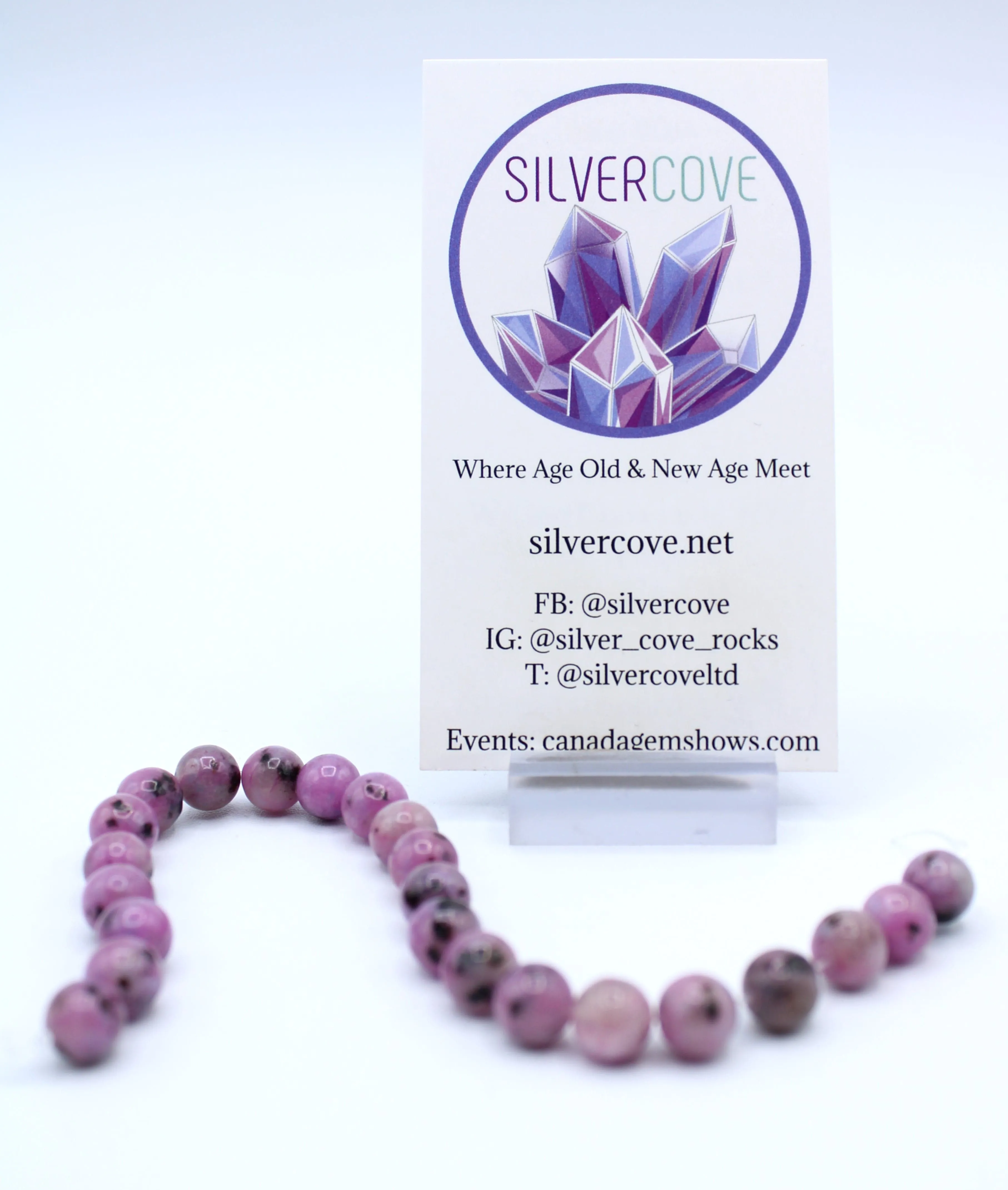 Kiwi purple Bead Strands