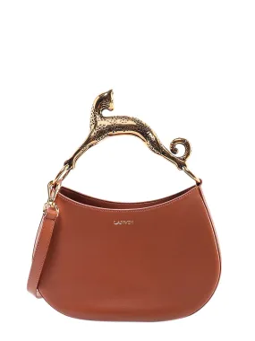 Lanvin Cat Embellished-Handle Top Handle Bag