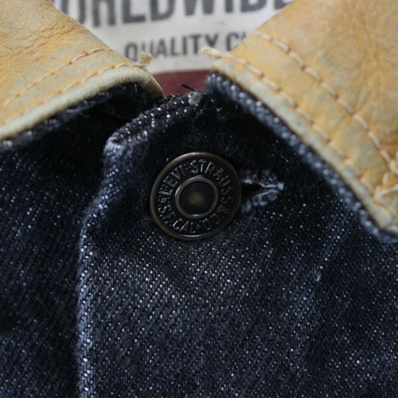 LEVIS Denim Jacket Black | Small