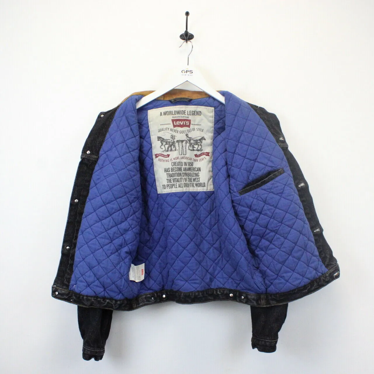 LEVIS Denim Jacket Black | Small