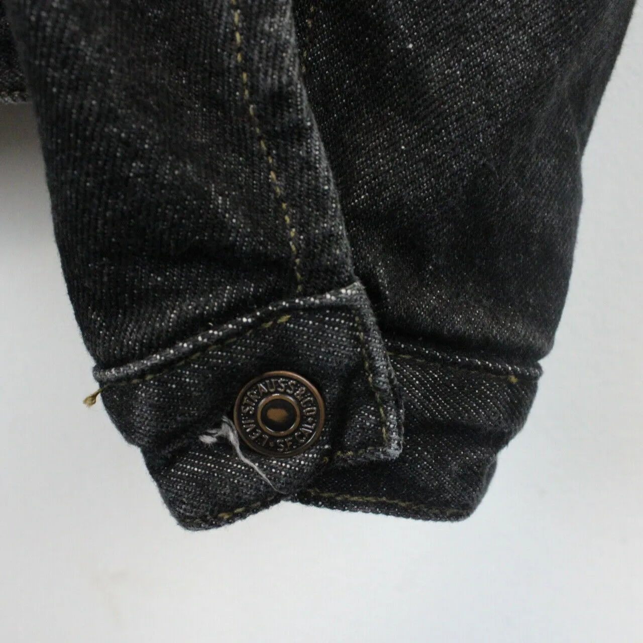 LEVIS Denim Jacket Black | Small