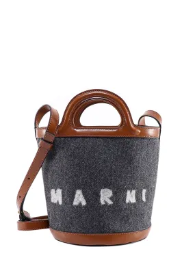 Marni Logo Printed Bucket Bag