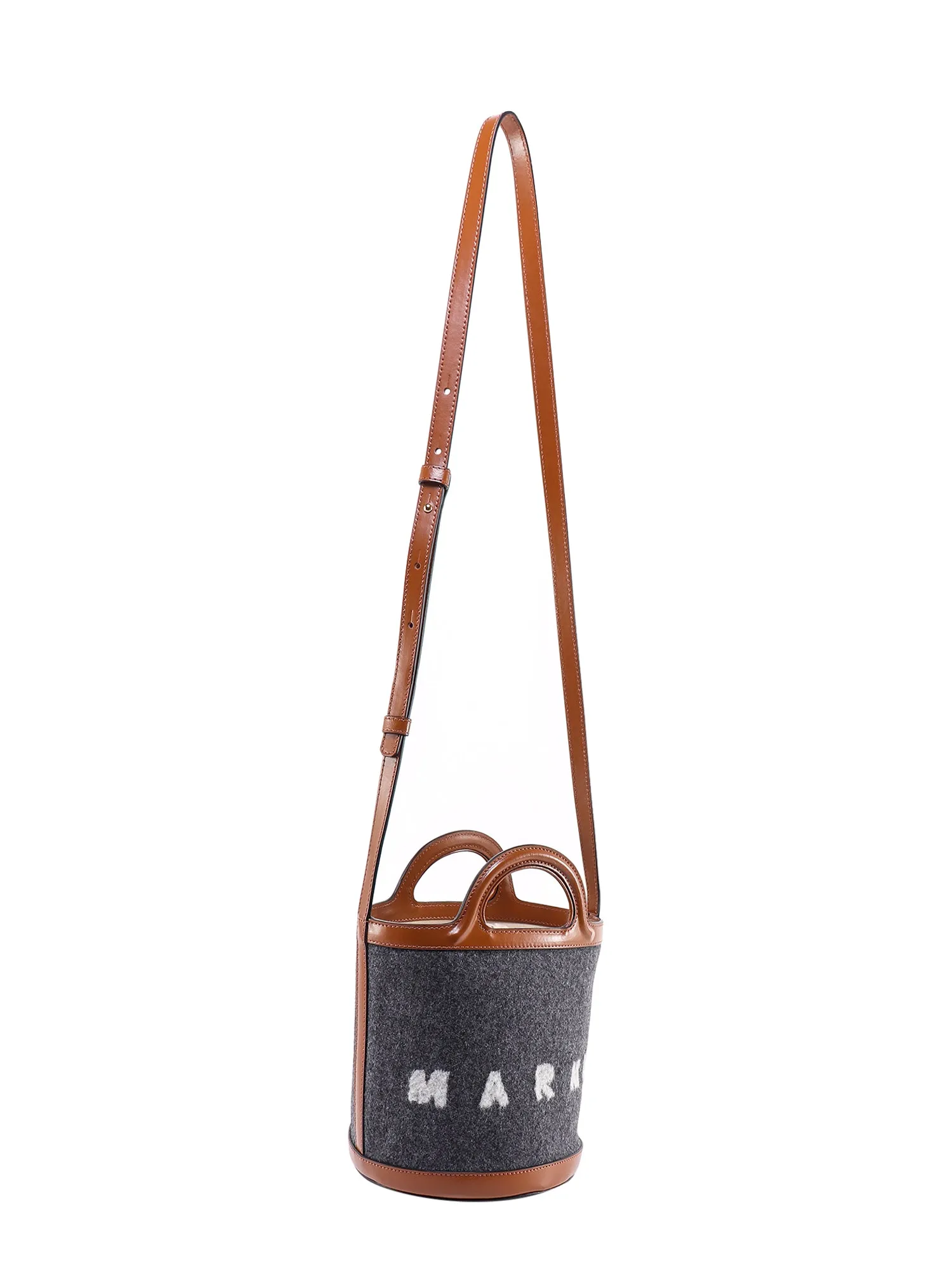 Marni Logo Printed Bucket Bag