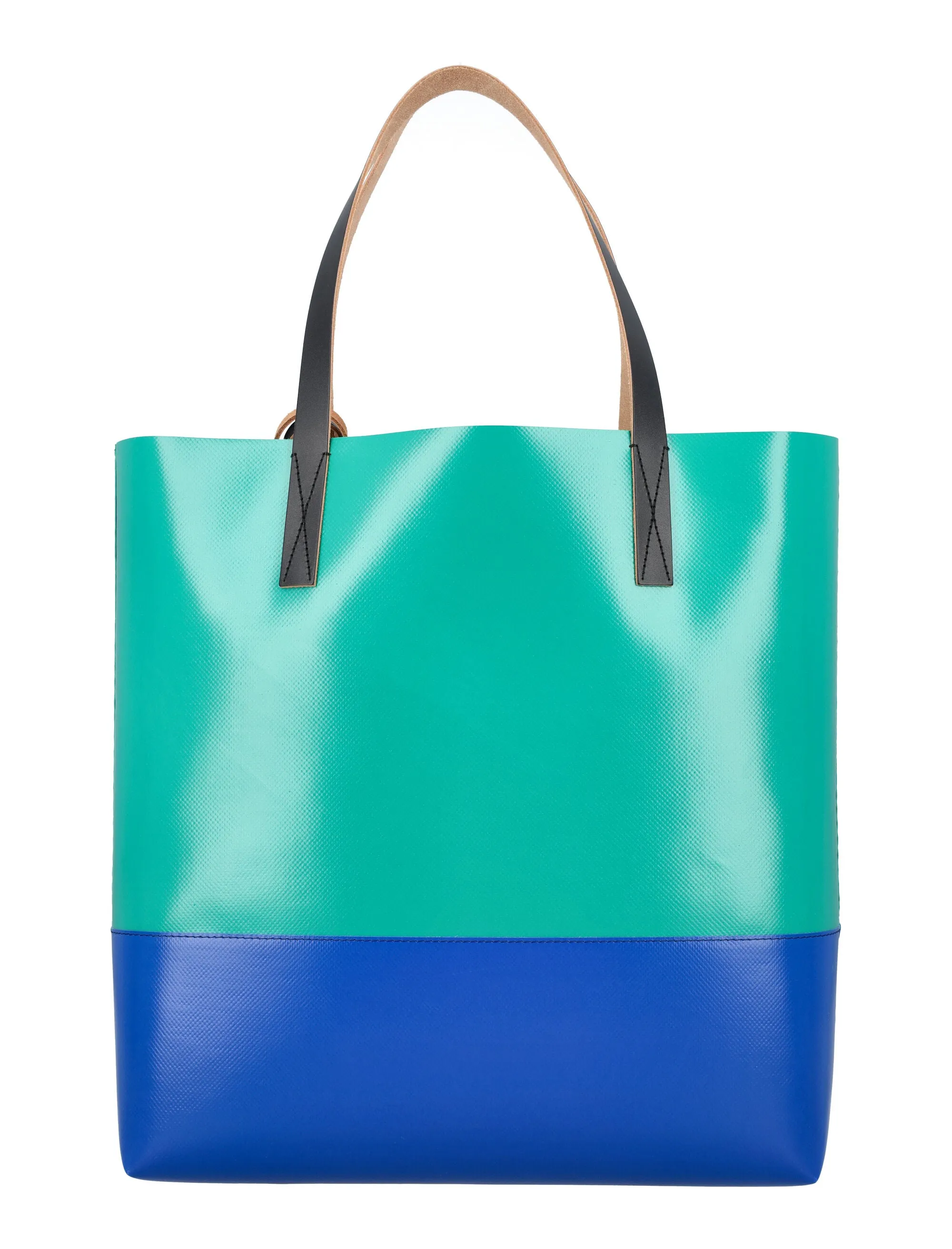 Marni Logo Printed Two-Tone Tote Bag