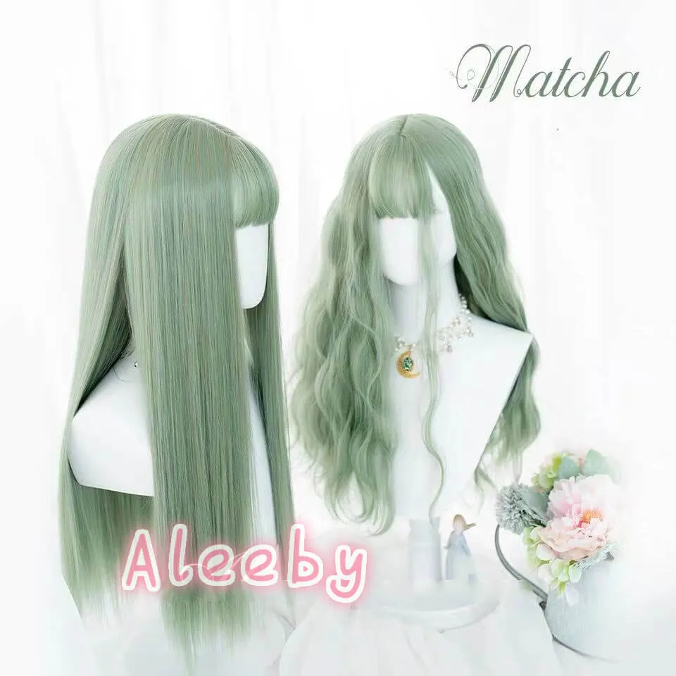 ''MATCHA'' GREEN LOLITA BESTIE LONG STRAIGHT WIG BY31139