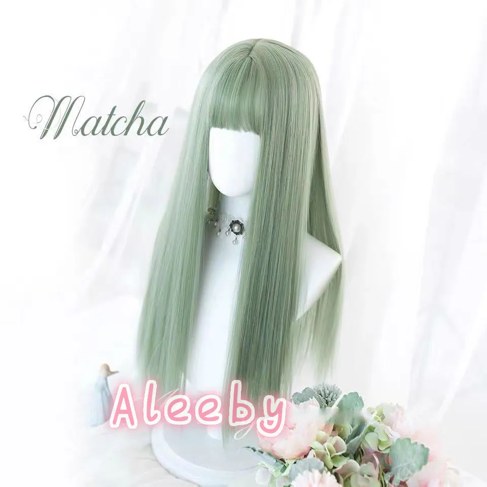 ''MATCHA'' GREEN LOLITA BESTIE LONG STRAIGHT WIG BY31139