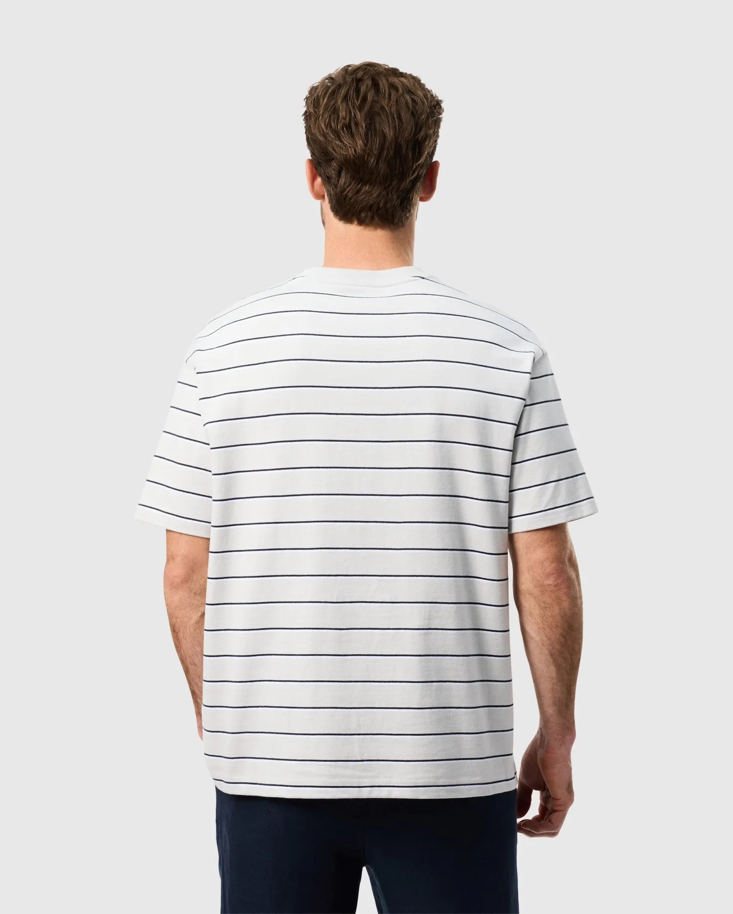 MENS ALTON STRIPE HEAVY WEIGHT TEE - B6U409C200