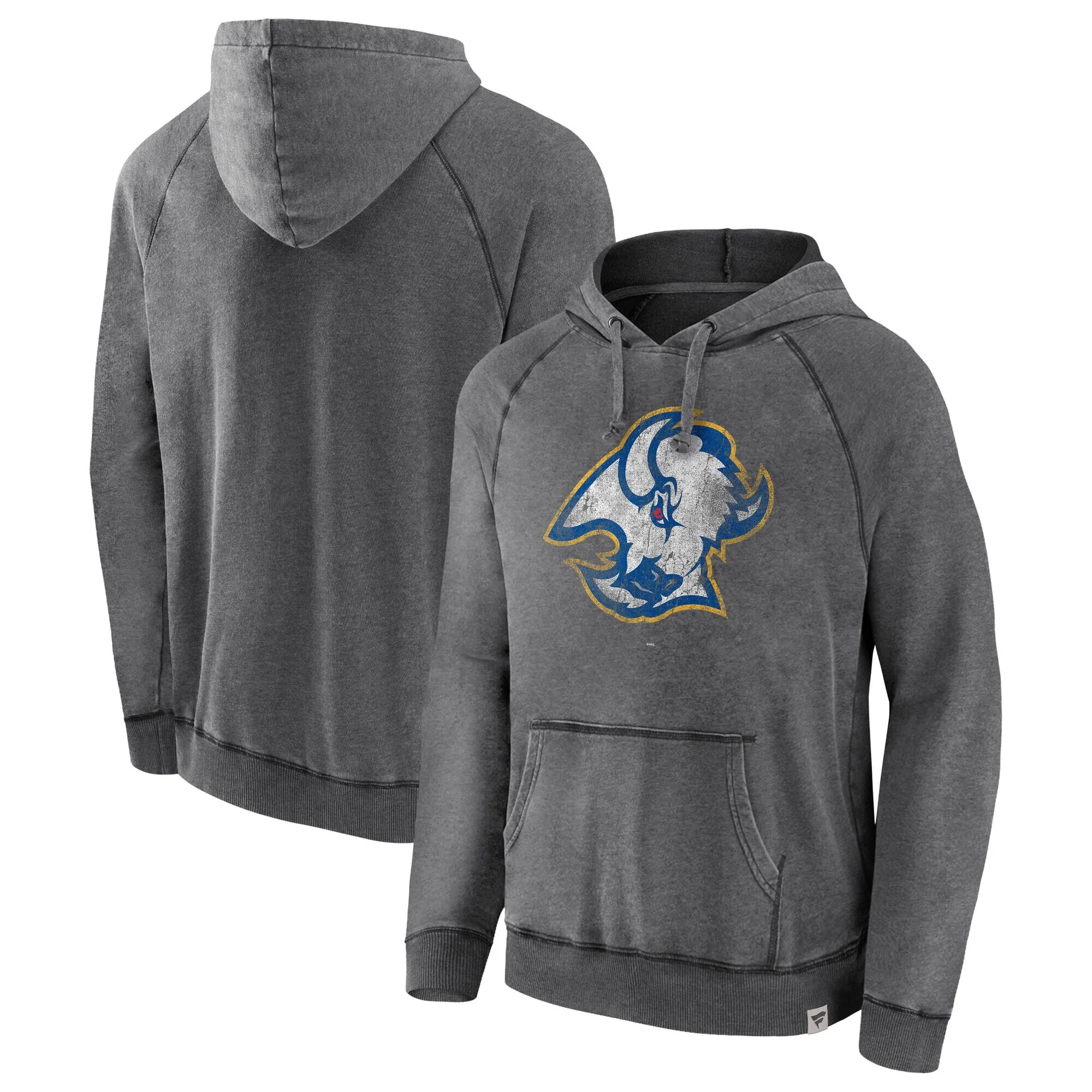 Men's Buffalo Sabres Fanatics Charcoal Special Edition 2.0 Weathered Pullover Hoodie