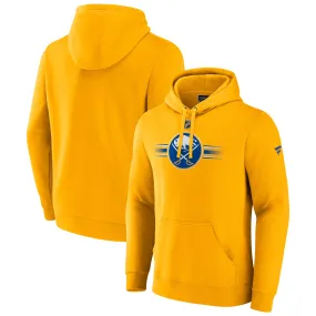 Men's Buffalo Sabres Fanatics Gold Authentic Pro Secondary Pullover Hoodie