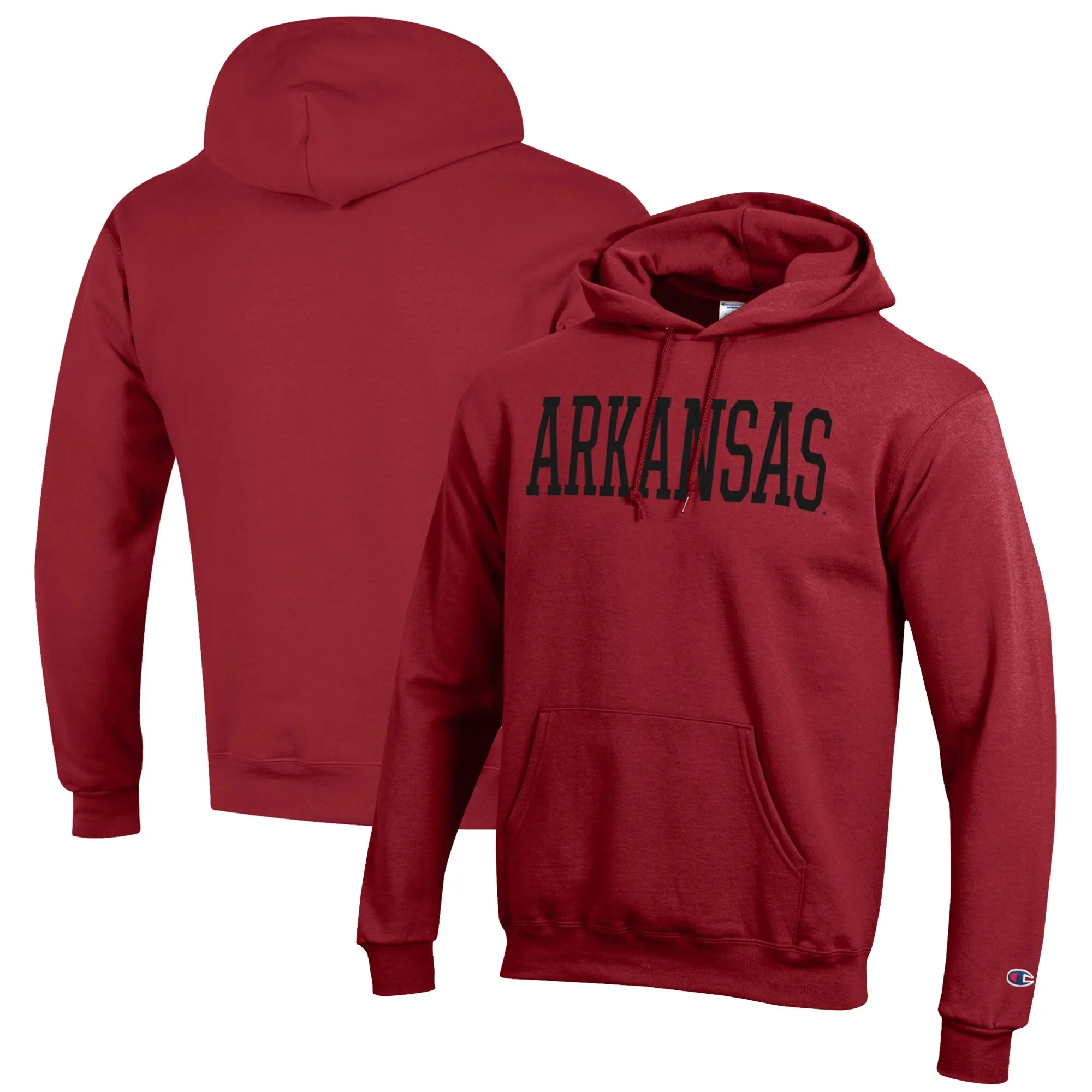 Men's Champion Cardinal Arkansas Razorbacks Eco Powerblend Pullover Hoodie