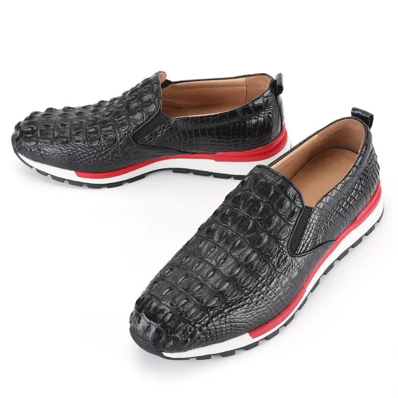 Men's Luxury Fashion Leisure Cozy Running Genuine Leather Flats Shoes