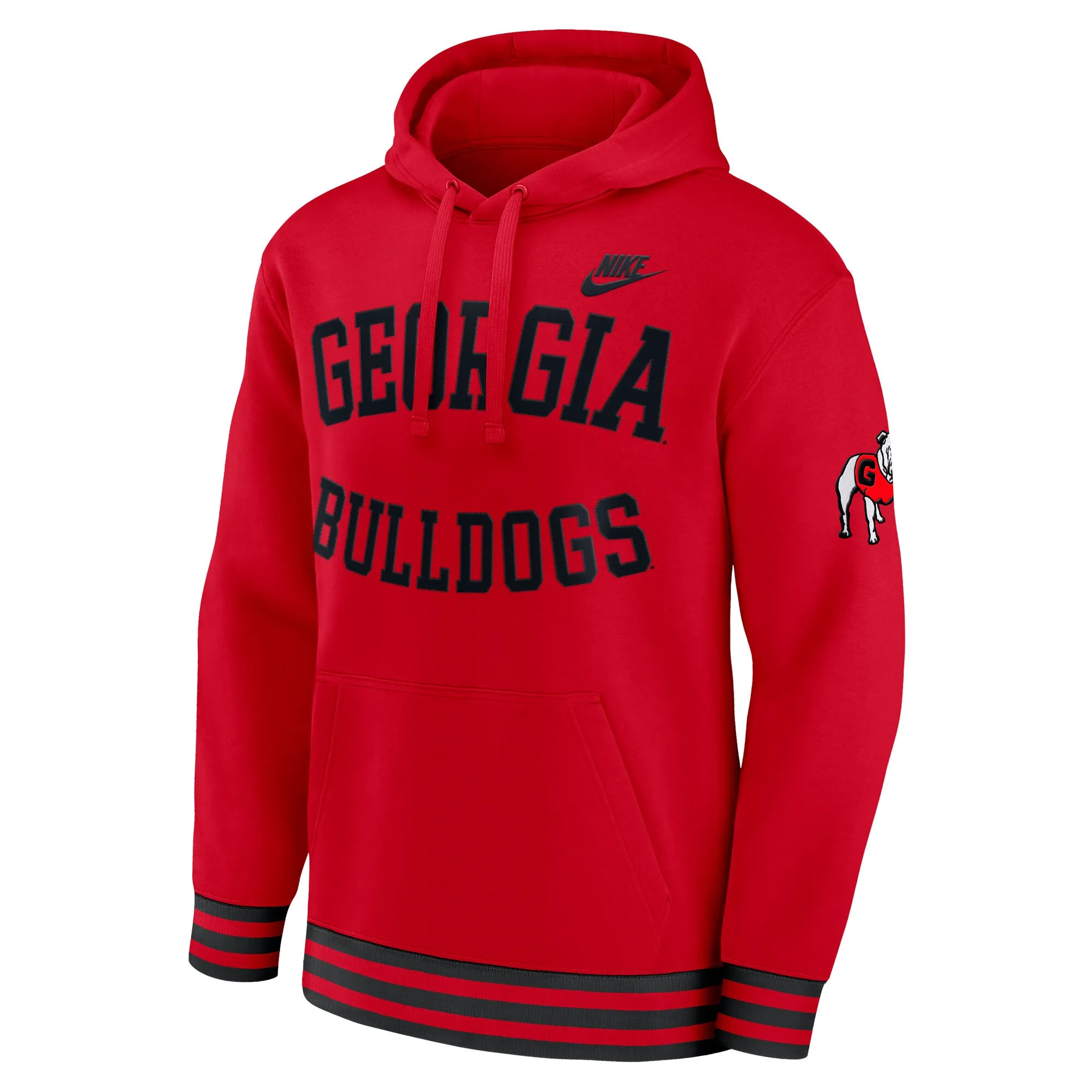 Men's Nike Red Georgia Bulldogs Legacy Retro Pullover Hoodie