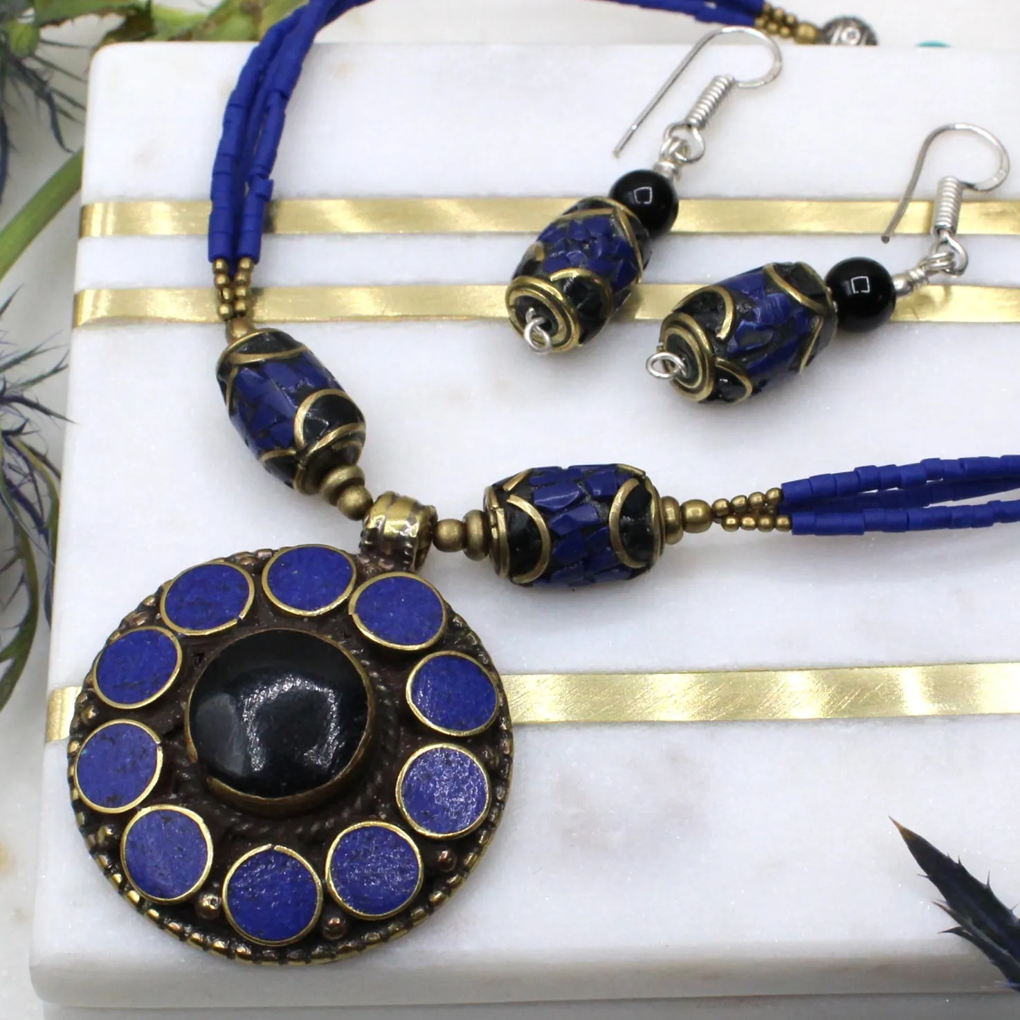 Midnight Nilgiri Tibetan Necklace