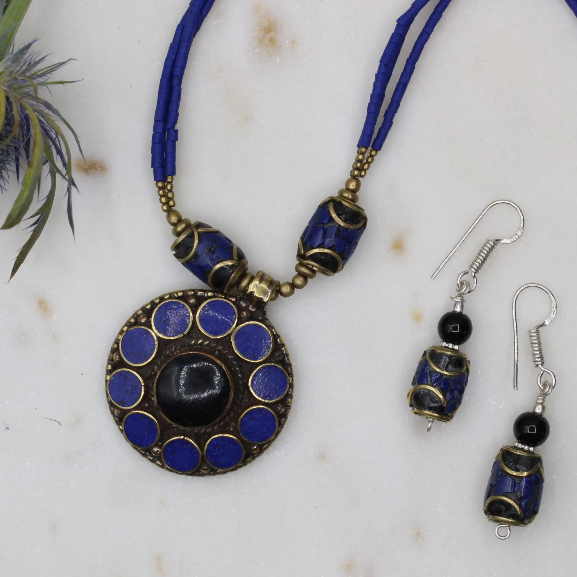 Midnight Nilgiri Tibetan Necklace